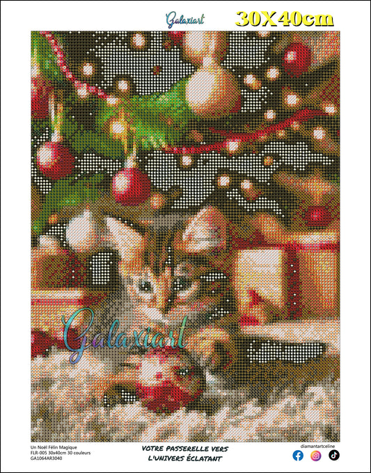 Chaton Un Noël Félin Magique