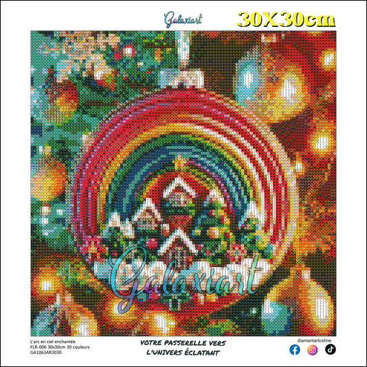 L'arc en ciel enchantée | Diamond Painting Premium Galaxiart