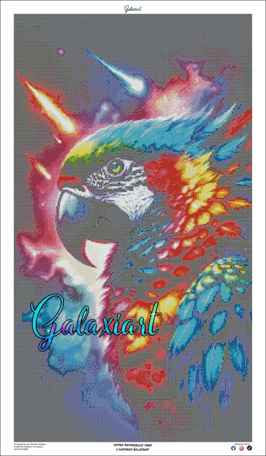 Perroquet Arc-en-Ciel dans l'Espace