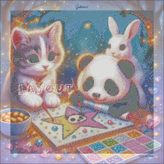 Trio Magique et Complice | Diamond Painting Galaxiart