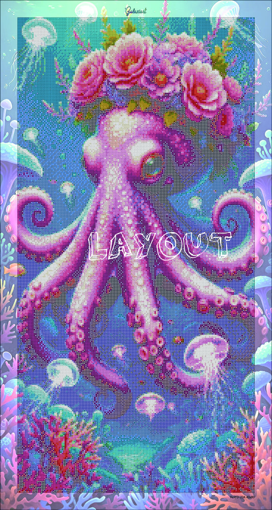 La Reine des Abysses – Élégance Océane | Diamond Painting Premium Galaxiart