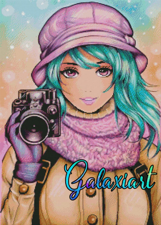 Tika et l’Appareil Mystérieux – Diamond Painting Premium | Galaxiart