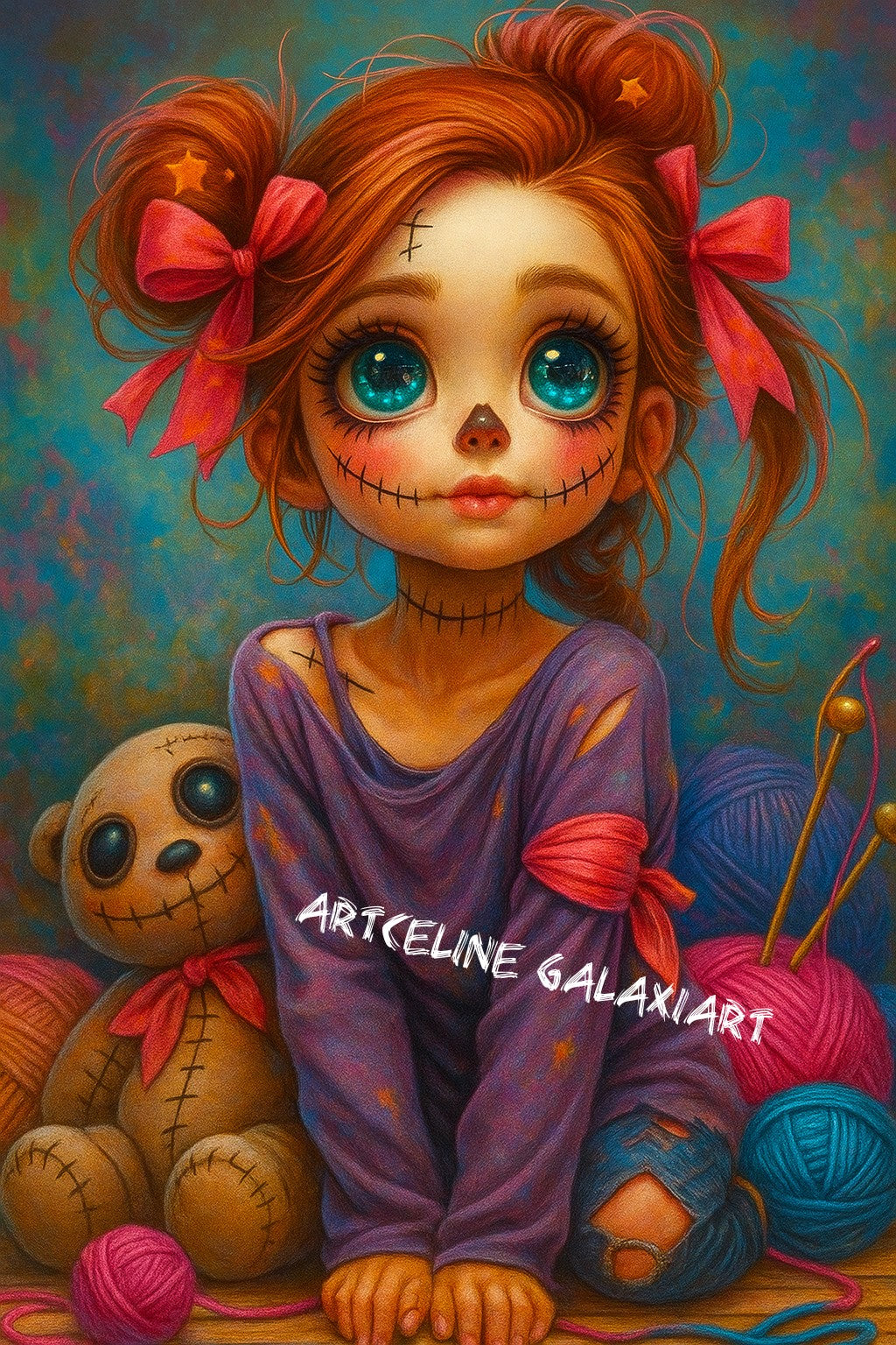 Petit Fantôme de Noël – Magie Gourmande d’Hiver | Diamond Painting Premium Galaxiart