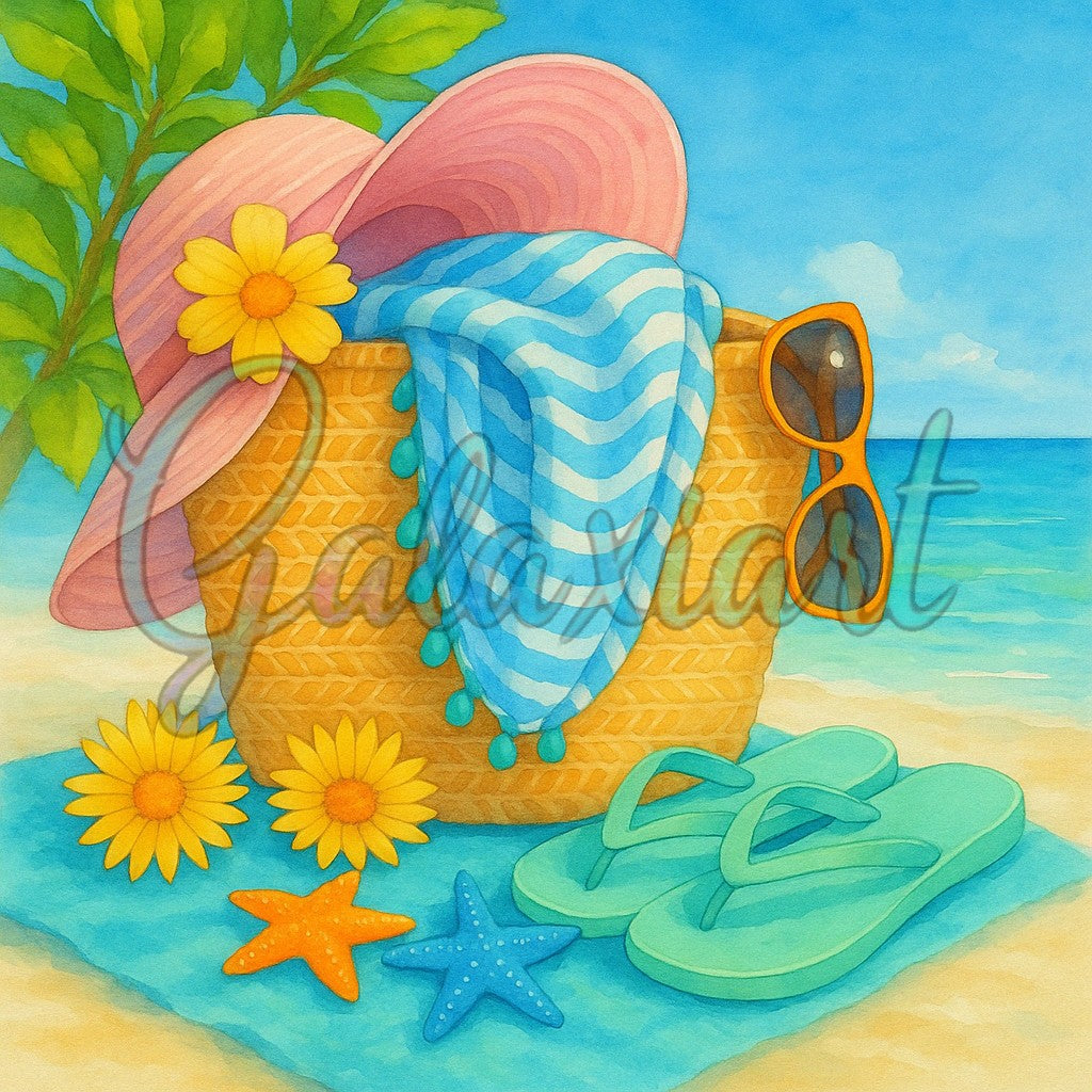 Été ensoleillé et accessoires de plage – Corse