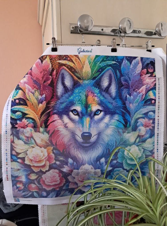 Luna, Gardienne des Rêves Sauvages | Diamond Painting Premium Galaxiart