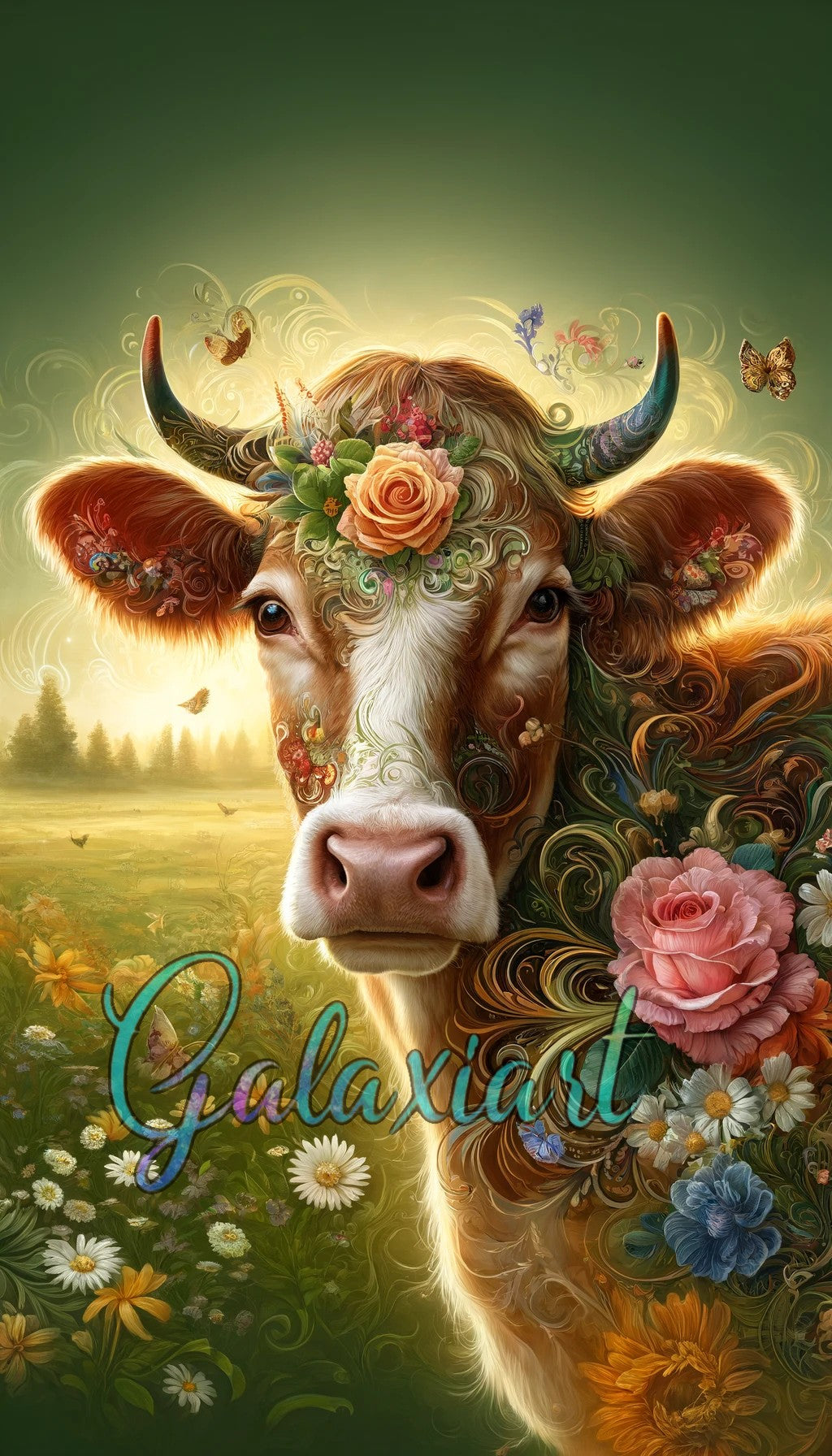 Vache Harmonie Florale
