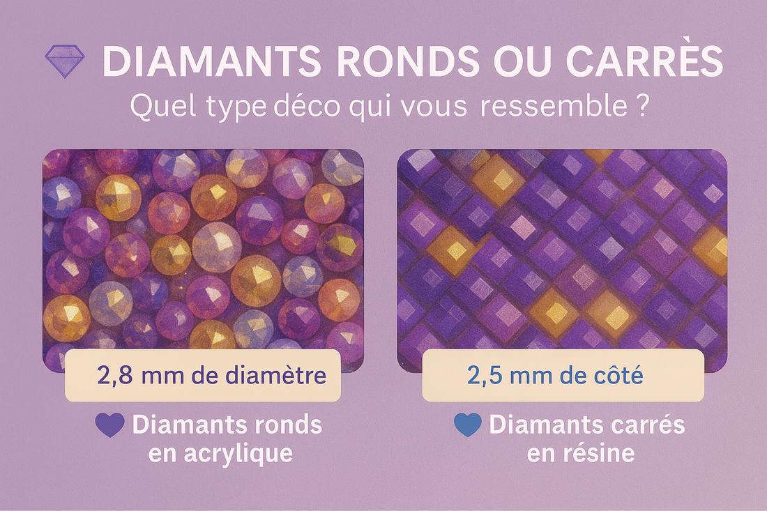 💎 Diamants Ronds ou Carrés : Quel Type de Diamond Painting Choisir ?