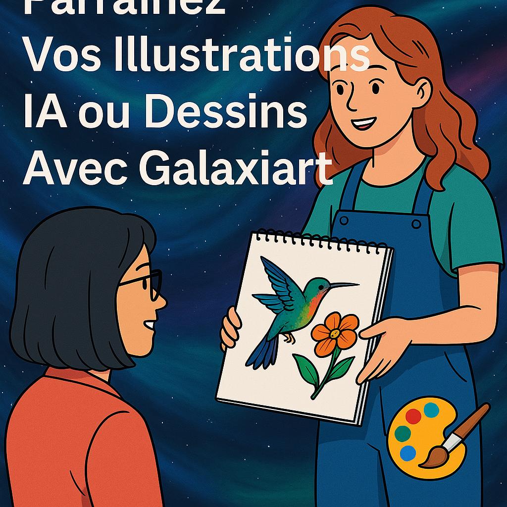 Parrainer Vos Illustrations IA ou Dessins Avec Galaxiart