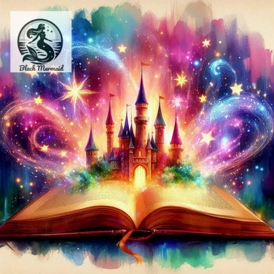 Le Livre des Mondes Enchantés  | Diamond Painting Premium Galaxiart - Collection Signature