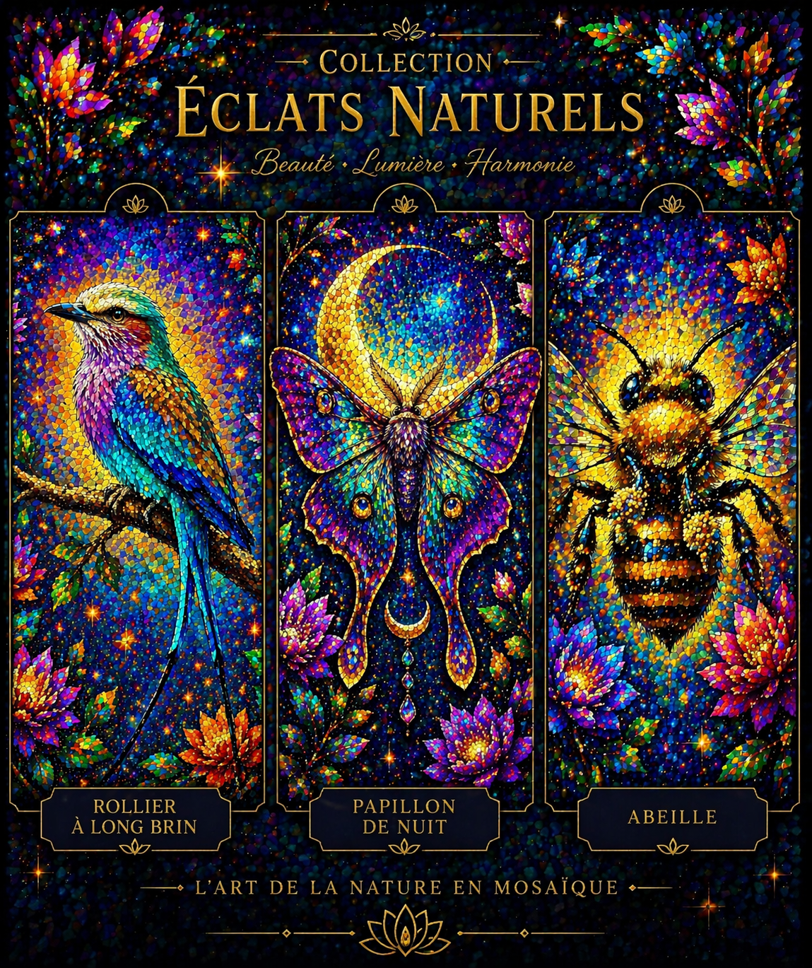 Collection Éclats de Nature – L’Art en Lumière | Diamond Painting Premium Galaxiart