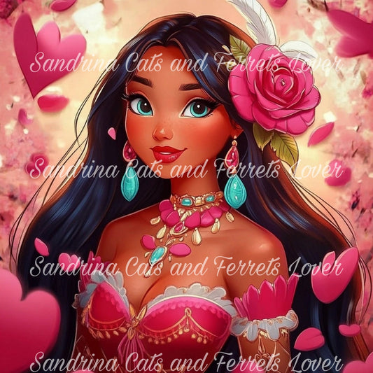 Perles du Cœur et Rose Écarlate