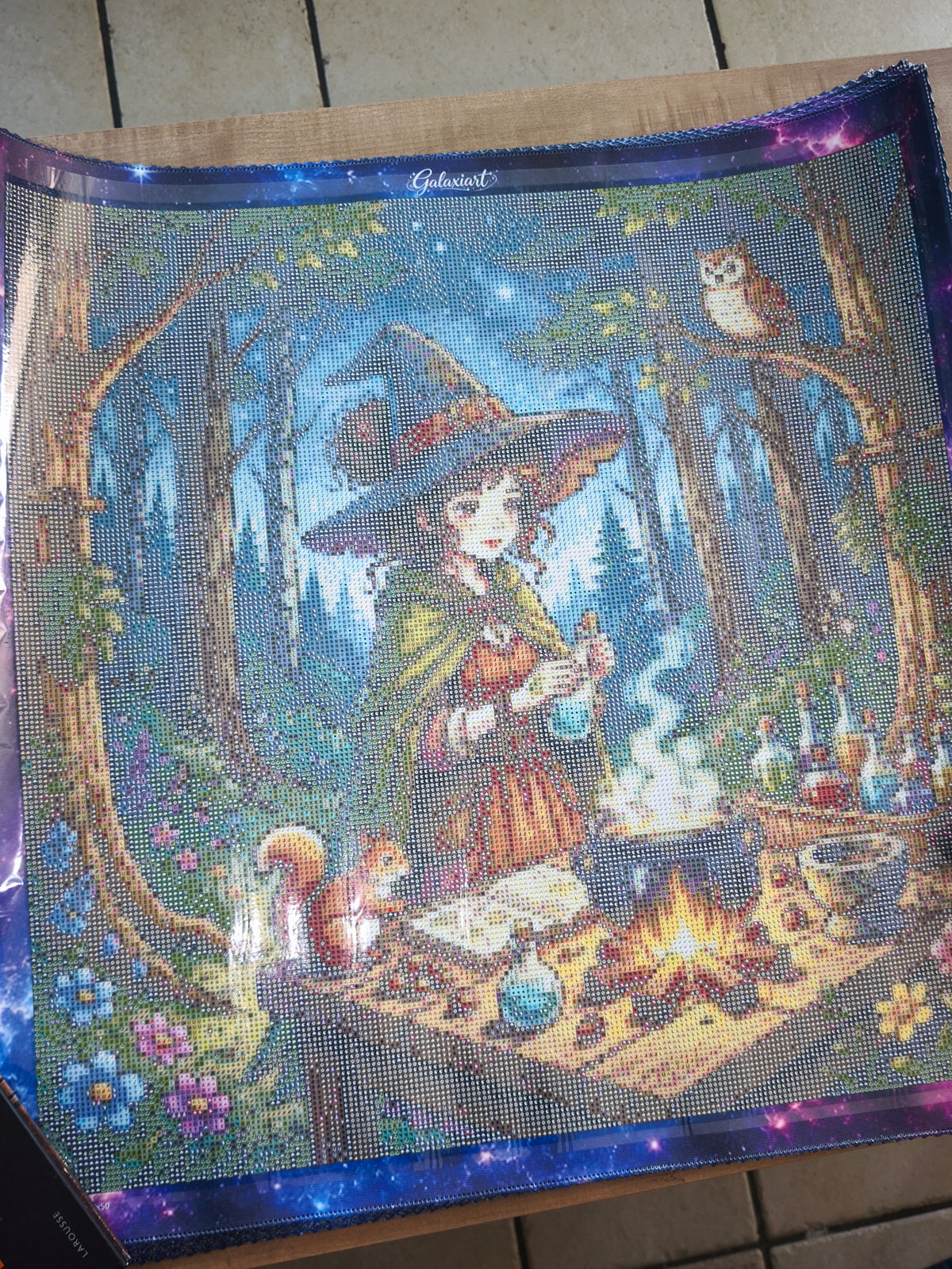 🌙 La Sorcière des Secrets de la Forêt – Diamond Painting Premium