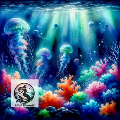 Les Méduses Arc-en-Mer” 🪸✨Diamond Painting Premium | Galaxiart