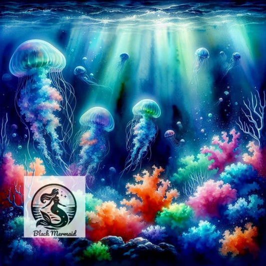 Les Méduses Arc-en-Mer” 🪸✨Diamond Painting Premium | Galaxiart