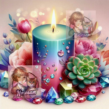 Harmonie Spirituelle – Lotus, Bouddha & Énergie Zen | Diamond Painting Premium Galaxiart - Collection Signature