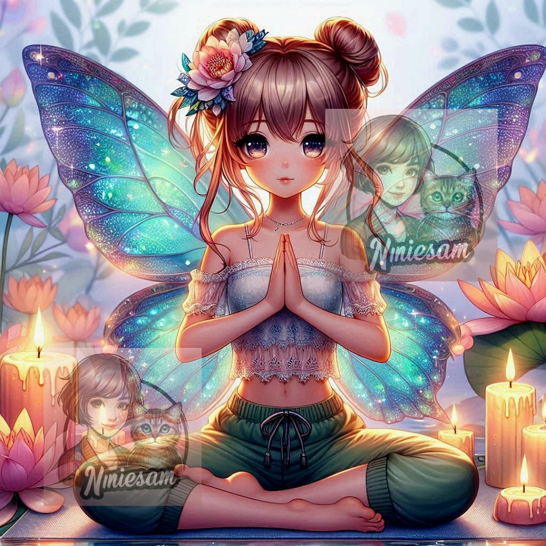 Harmonie Spirituelle – Lotus, Bouddha & Énergie Zen | Diamond Painting Premium Galaxiart - Collection Signature