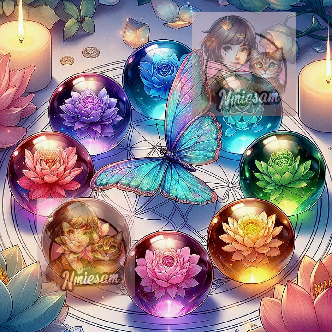 Harmonie Spirituelle – Lotus, Bouddha & Énergie Zen | Diamond Painting Premium Galaxiart - Collection Signature