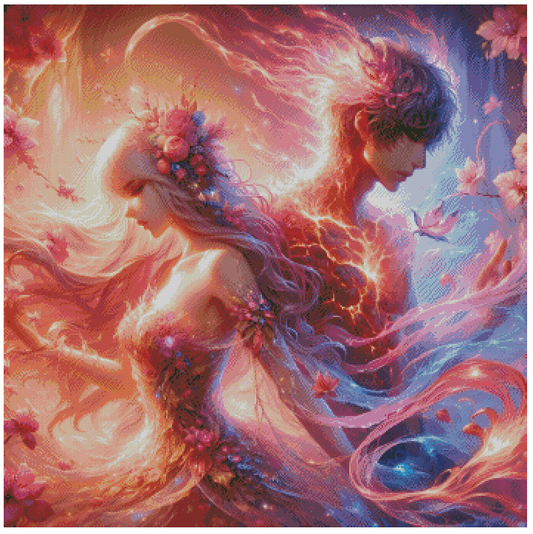 🪐Amour électrique  | Diamond Painting Premium Galaxiart - Collection Signature