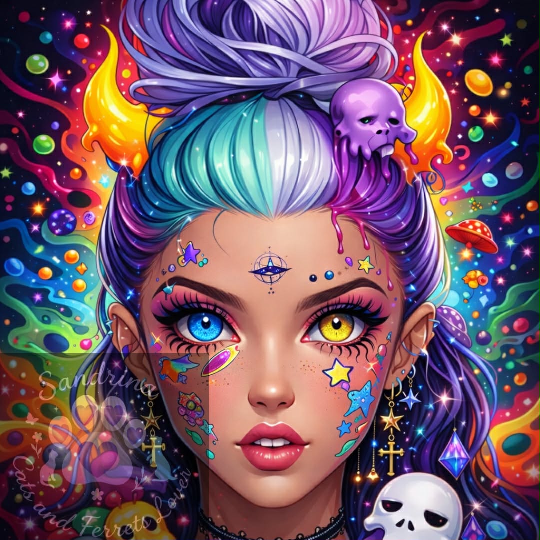 Collection Beauté Galactique – Portrait Féminin Fantasy | Diamond Painting Premium Galaxiart - Collection Signature