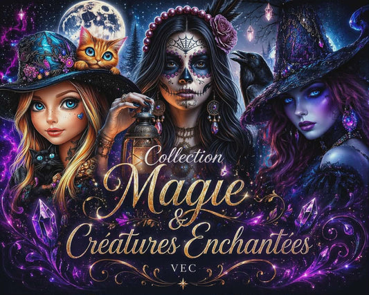 🪐  Collection Magie & Créatures Enchantées | Diamond Painting Premium Galaxiart - Collection Signature