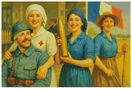 🪐Mémoire de Verdun – Courage et Fraternité  – Diamond Painting Premium | Galaxiart