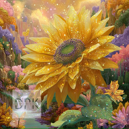 Le Jardin du Soleil – Diamond Painting Premium | Galaxiart