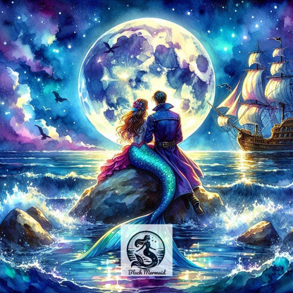 L’Amour au Clair de Lune – Diamond Painting Premium | Galaxiart