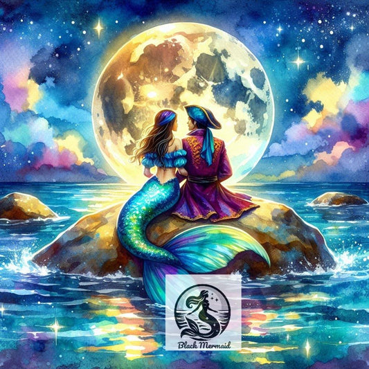 Sous la Lune d’Écume – Diamond Painting Premium | Galaxiart