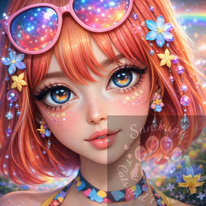 Collection Beauté Galactique – Portrait Féminin Fantasy | Diamond Painting Premium Galaxiart - Collection Signature