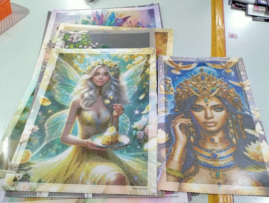 🪐 Faucheuse Chromatique – L’Énergie de la Mort Diamond Painting Premium Galaxiart – Collection Signature