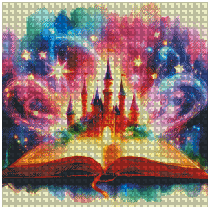 🪐Le Livre des Mondes Enchantés [ Journée mondiale du livre ] | Diamond Painting Premium Galaxiart - Collection Signature
