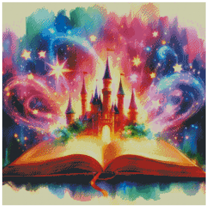 🪐Le Livre des Mondes Enchantés [ Journée mondiale du livre ] | Diamond Painting Premium Galaxiart - Collection Signature