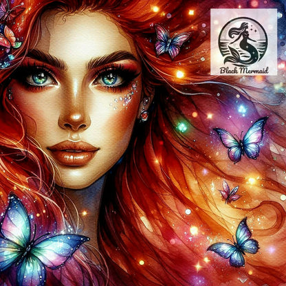 Femme Intemporelle – Force Intérieure  | Diamond Painting Premium Galaxiart - Collection Signature