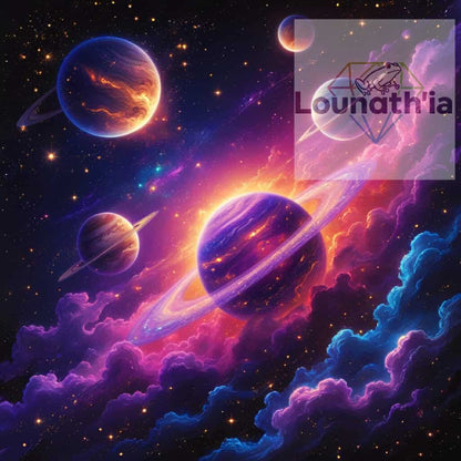 Planètes Arc-en-Ciel – Harmonie Galactique | Diamond Painting Premium Galaxiart