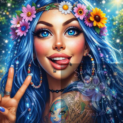 Collection Beauté Galactique – Portrait Féminin Fantasy | Diamond Painting Premium Galaxiart - Collection Signature