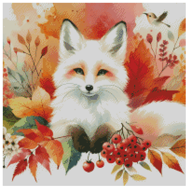 🪐 Le Renard des Feuilles d’Automne  | Diamond Painting Premium Galaxiart - Collection Signature