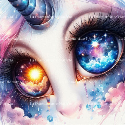 Regards Cosmiques – Entre Rêve & Infini | Diamond Painting Premium Galaxiart - Collection Signature