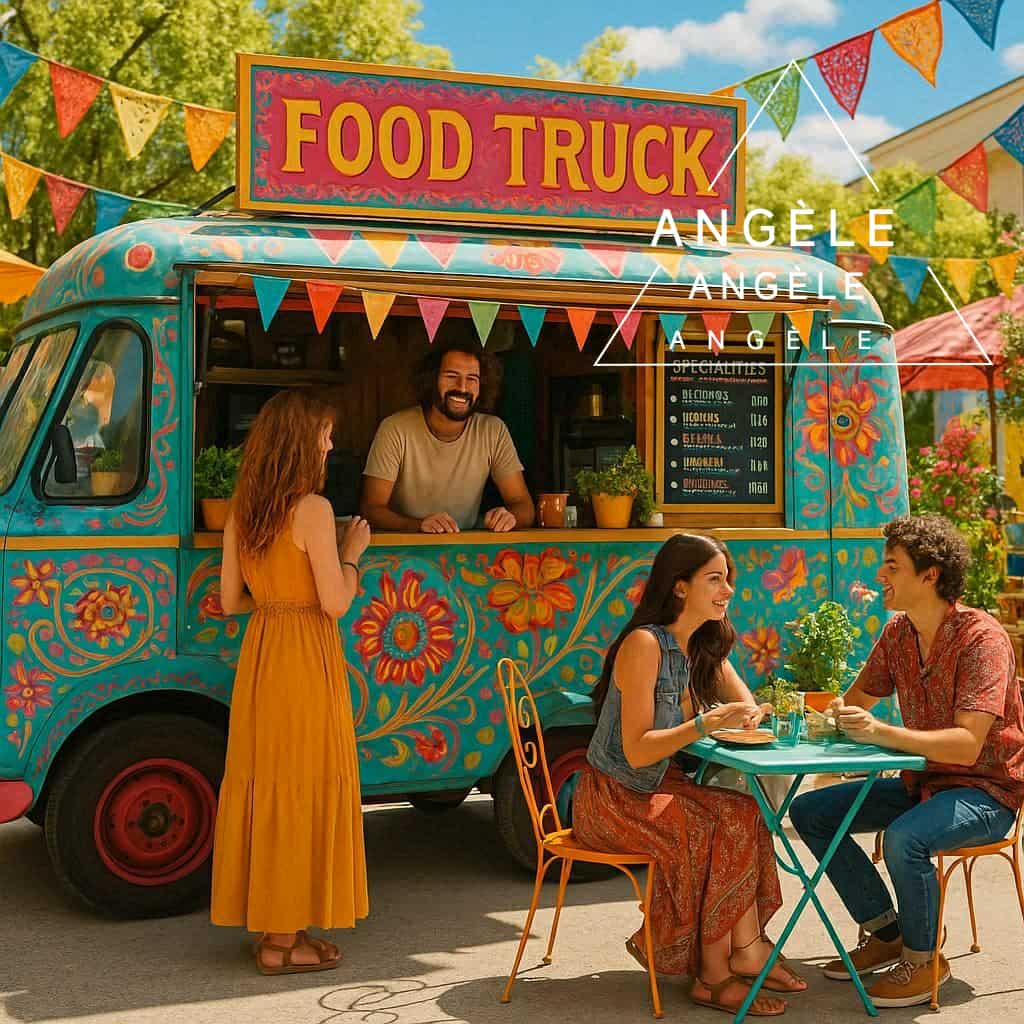 Food Truck Bohème – Saveurs Nomades | Diamond Painting Premium Galaxiart