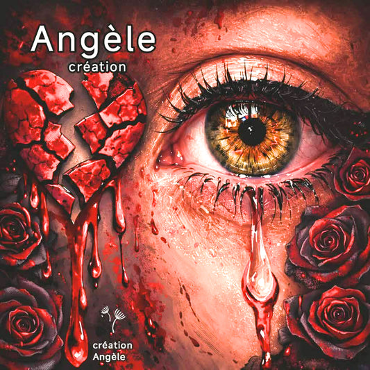 Cœur Brisé – Larmes de Passion | Diamond Painting Premium Galaxiart - Collection Signature