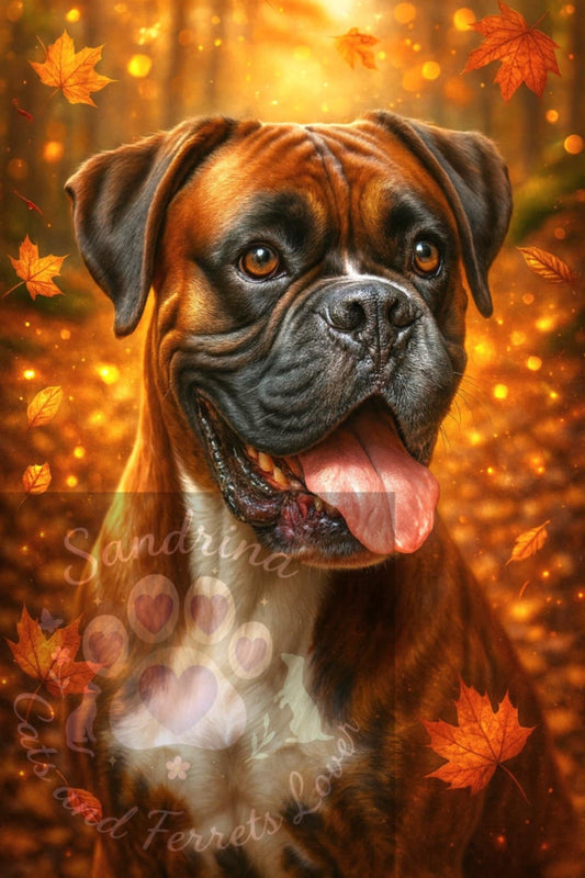 Boxeur d’Automne | Diamond Painting Premium Galaxiart