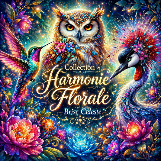 🪐 Collection Harmonie Florale – Brise Céleste | Diamond Painting Premium Galaxiart