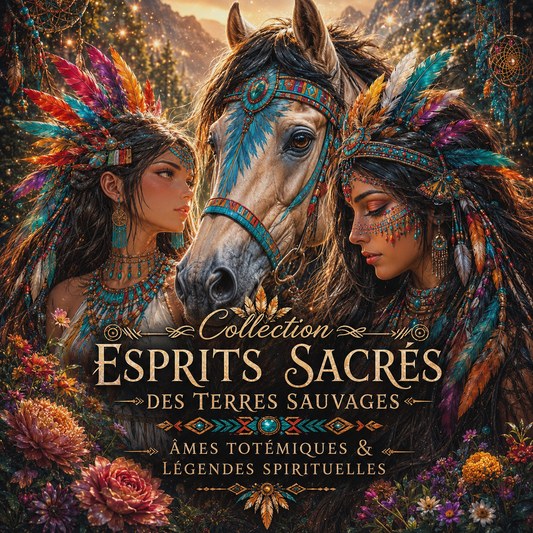 Collection Esprits Sacrés des Terres Sauvages — Âmes Totémiques & Légendes Spirituelles | Diamond Painting Premium Galaxiart - Collection Signature