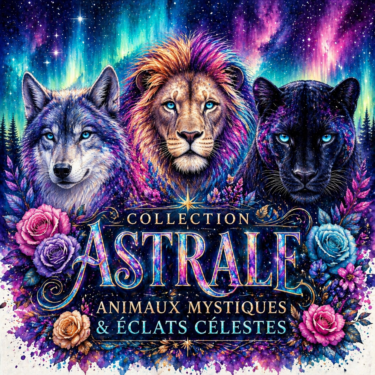 Collection Astrale – Animaux Mystiques & Éclats Célestes | Diamond Painting Premium Galaxiart