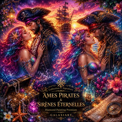 Collection Âmes Pirates & Sirènes Éternelles | Diamond Painting Premium Galaxiart - Collection Signature