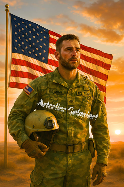 Garde de l’Honneur – Fierté et Courage Américain | Diamond Painting Premium Galaxiart