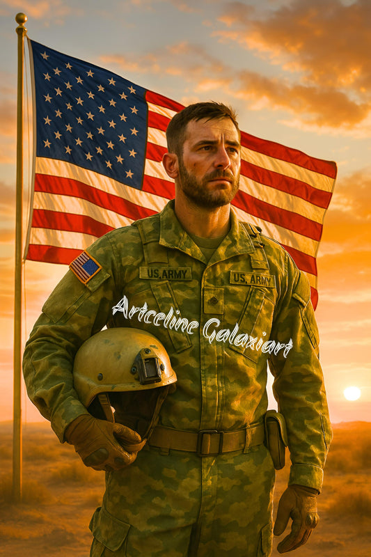 Garde de l’Honneur – Fierté et Courage Américain | Diamond Painting Premium Galaxiart