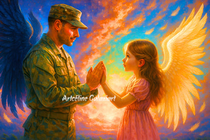 Les Ailes du Cœur – Lien Éternel | Diamond Painting Premium Galaxiart