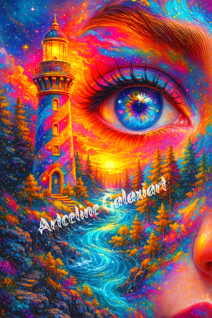 Œil de l’Univers – Conscience Infinie | Diamond Painting Premium Galaxiart