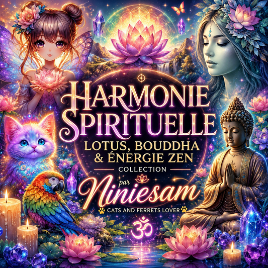 Harmonie Spirituelle – Lotus, Bouddha & Énergie Zen | Diamond Painting Premium Galaxiart - Collection Signature