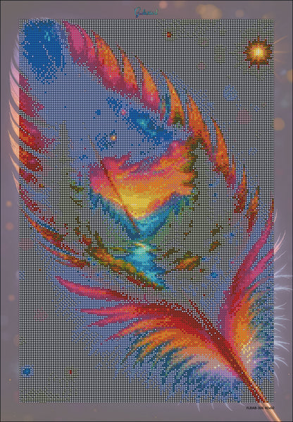 🪐Plume Céleste – Harmonie des Mondes [Journée de la Terre] | Diamond Painting Premium Galaxiart